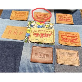 LEVI’S等 革タグ 8枚 リーバイス ハンドメイド 材料