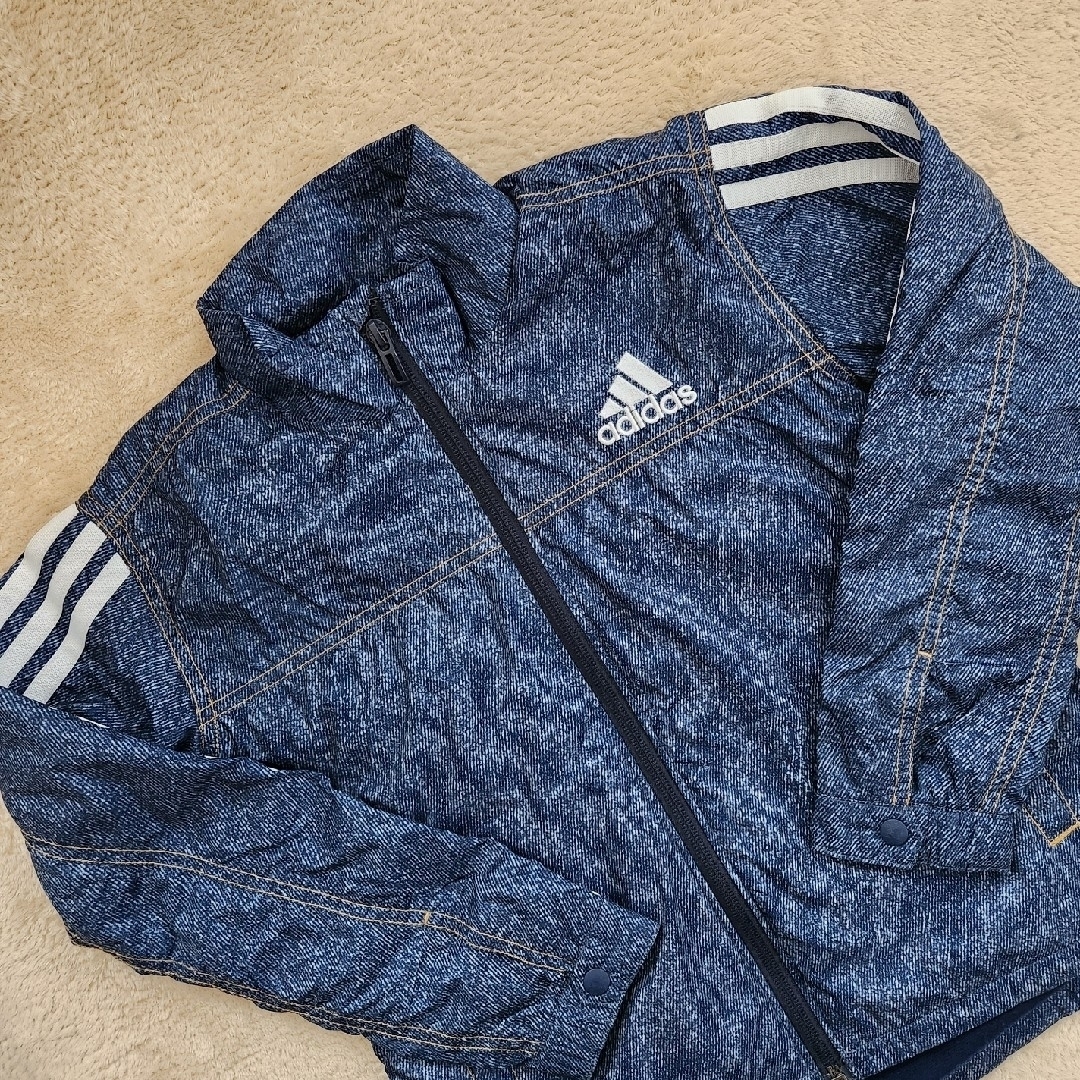 adidas(アディダス)のアディダス ウインドブレーカー 130 ① キッズ/ベビー/マタニティのキッズ服男の子用(90cm~)(ジャケット/上着)の商品写真