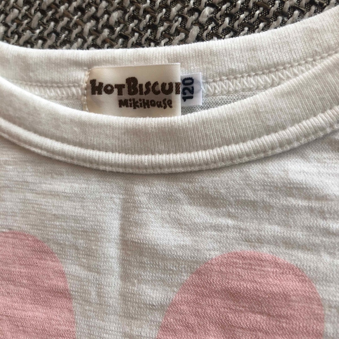 HOT BISCUITS(ホットビスケッツ)のミキハウス　ホットビスケッツ  Ｔシャツ　120 キッズ/ベビー/マタニティのキッズ服女の子用(90cm~)(Tシャツ/カットソー)の商品写真