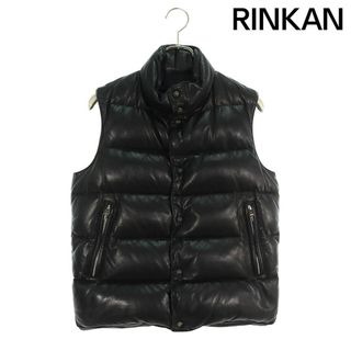 クロムハーツ(Chrome Hearts)のクロムハーツ  STIFF VEST/スティッフ クロスボールボタンレザーダウンベスト メンズ XS(ダウンベスト)