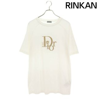 ディオール(Dior)のディオール ×ERL ERL  313J647A0817 スラブコットンジャージーロゴ刺繍Tシャツ メンズ XS(Tシャツ/カットソー(半袖/袖なし))