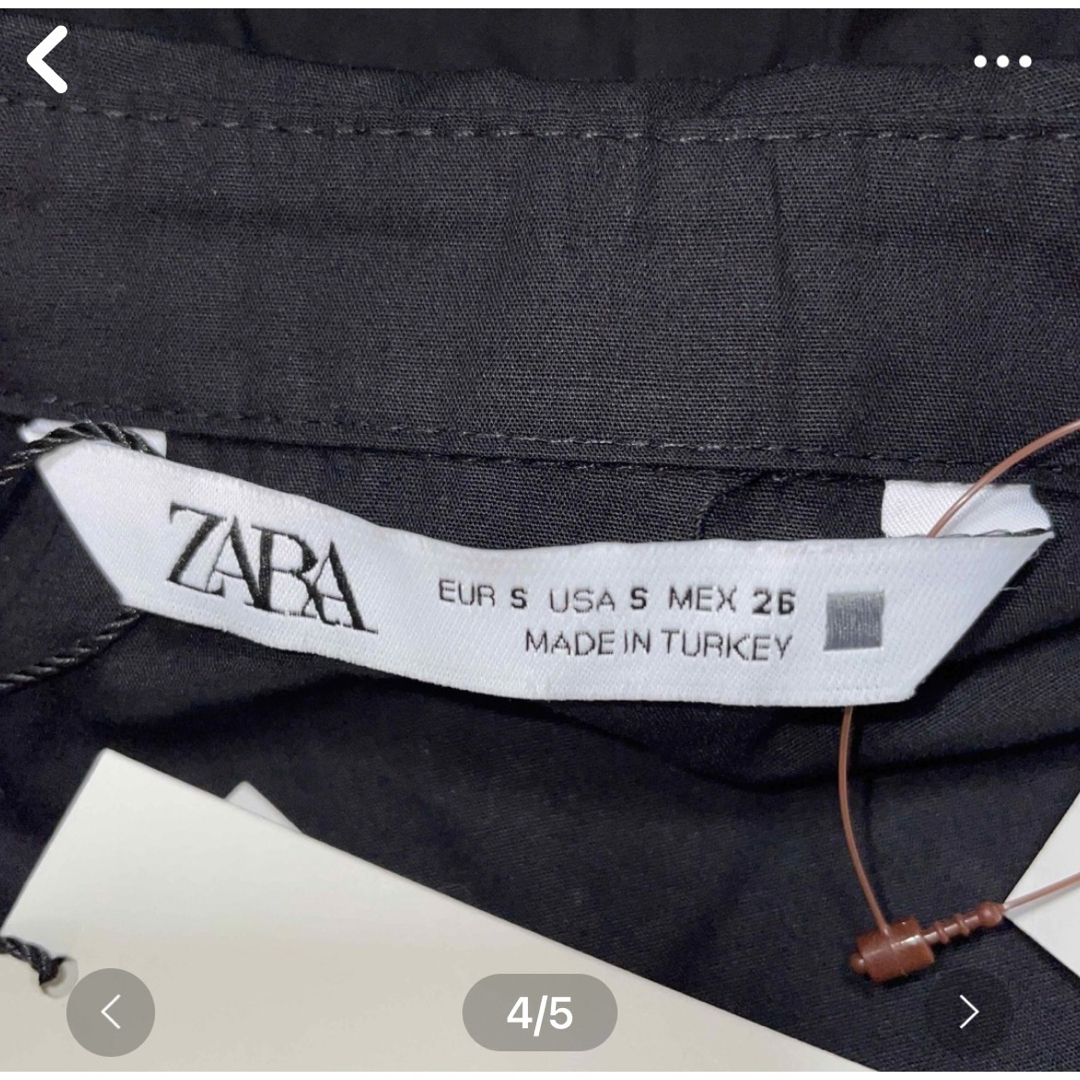 ZARA(ザラ)の最安値❣️ザラ　新品　レディース　膝丈　ワンピース　チュニック　シャツ　長袖 レディースのトップス(チュニック)の商品写真