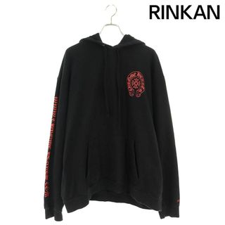 クロムハーツ(Chrome Hearts)のクロムハーツ  WWW.CHROMEHEARTS.COM HOODIE オンライン限定ホースシューバックプリントプルオーバーパーカー メンズ XL(パーカー)