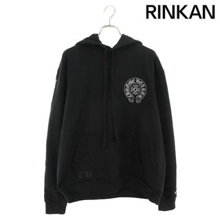 クロムハーツ(Chrome Hearts)のクロムハーツ  WWW.CHROMEHEARTS.COM HOODIE オンライン限定ホースシューバックプリントプルオーバーパーカー メンズ M(パーカー)