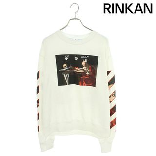 OFF-WHITE - オフホワイト  21SS  Caravaggio Slim Crewneck OMBA025R21FLE005 カラヴァッジオスリムクルーネックスウェット メンズ L