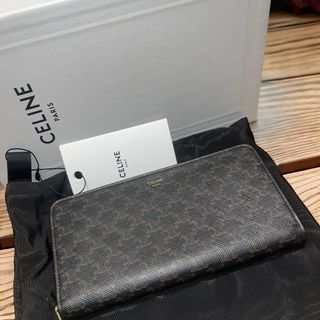 セリーヌ(celine)の⭐︎超美品⭐︎CELINE セリーヌ トリオンフ ラウンドファスナー 長財布(財布)