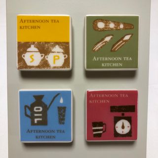 AfternoonTea - アフタヌーンティー　ステンシルマグネット　キッチン　冷蔵庫マグネット