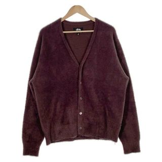 ステューシー(STUSSY)のSTUSSY ステューシー 22AW SHAGGY CARDIGAN シャギーカーディガン パープル Size M(カーディガン)