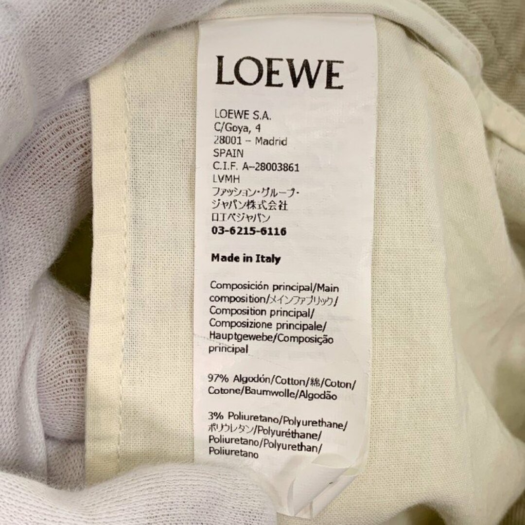 LOEWE(ロエベ)のLOEWE ロエベ 22AW Cargo Trousers チノ カーゴトラウザーパンツ ベージュ コットン H526Y04WB5 Size w82cm メンズのパンツ(その他)の商品写真