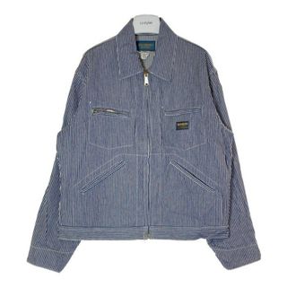 オシュコシュ(OshKosh)の★OshKosh オシュコシュ B`gosh ビゴッシュ ジップアップジャケット ヒッコリー ネイビー  size44(Gジャン/デニムジャケット)