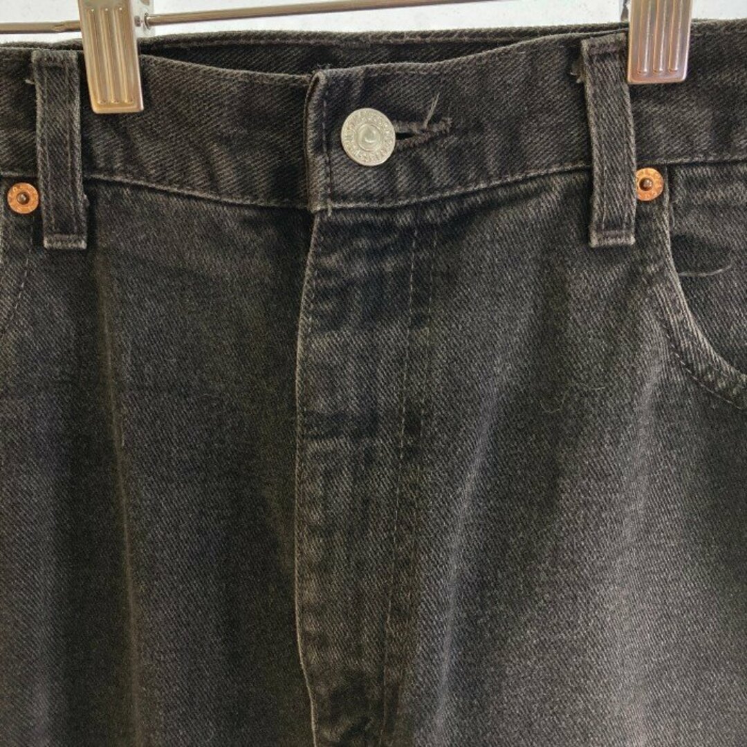 Levi's(リーバイス)の★Levi’s リーバイス 550 0260 USA製 00s 後染め ボタン裏554 デニムパンツ ブラック sizeW36 メンズのパンツ(デニム/ジーンズ)の商品写真