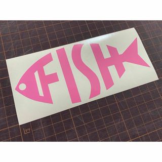 FISHカッティングステッカー カラー変更可能 魚好き&釣り好きさんへ(その他)