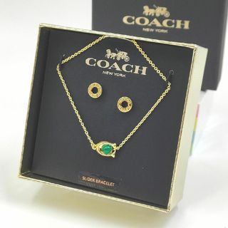 COACH - 2点セット COACH コーチ ピアス ブレスレット シグネチャー ブランドロゴ