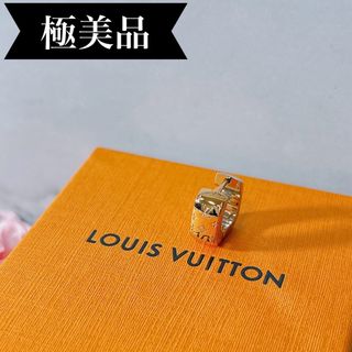 LOUIS VUITTON - ルイヴィトン ブックルドレイユ ナノグラム ピアス ゴールド シルバー 片耳