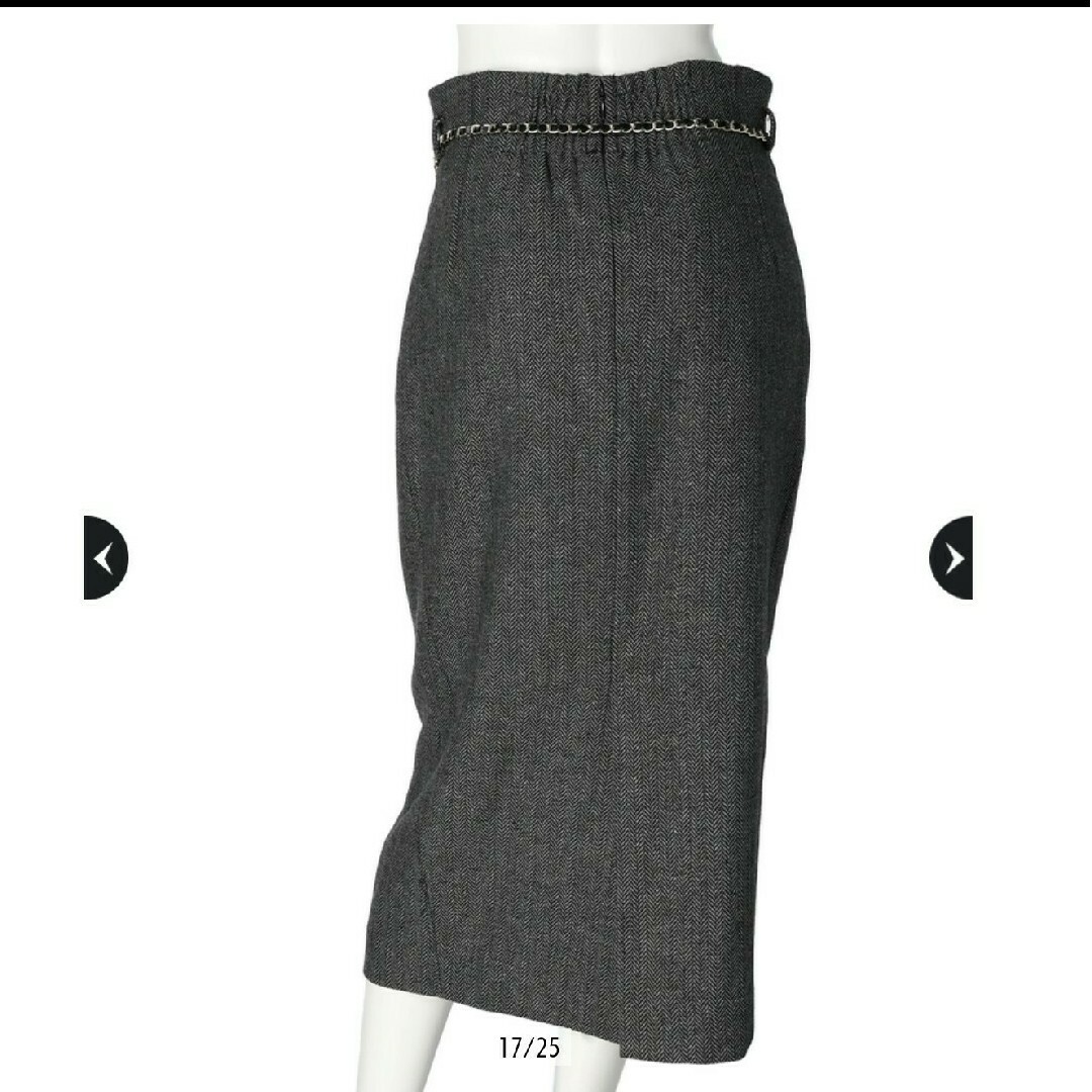 JUSGLITTY(ジャスグリッティー)のジャスグリッティー チェーンベルト付きタイトスカート レディースのスカート(ロングスカート)の商品写真