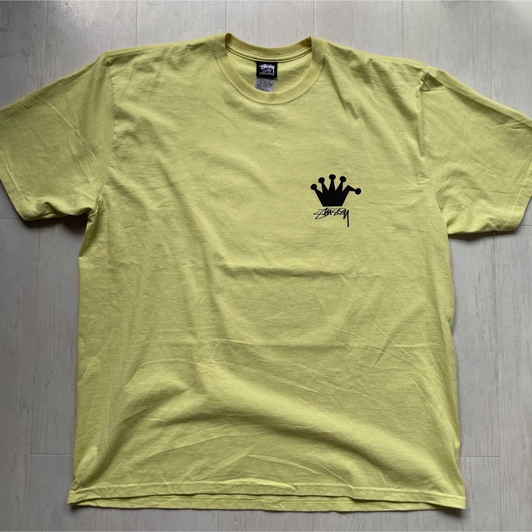 STUSSY(ステューシー)のstussy USA製 ステューシー tシャツ イエロー XL ストリート メンズのトップス(Tシャツ/カットソー(半袖/袖なし))の商品写真