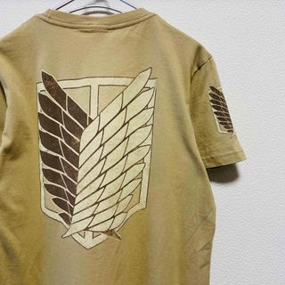 コスパ(COSPA)の一点物　COSPA 進撃の巨人　旧タグ　デカロゴ  袖プリント　調査兵団Tシャツ(Tシャツ/カットソー(半袖/袖なし))