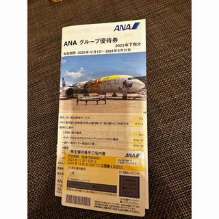 ANA 株主優待搭乗券1枚 ＆ グループ株主優待券冊子1冊(航空券)