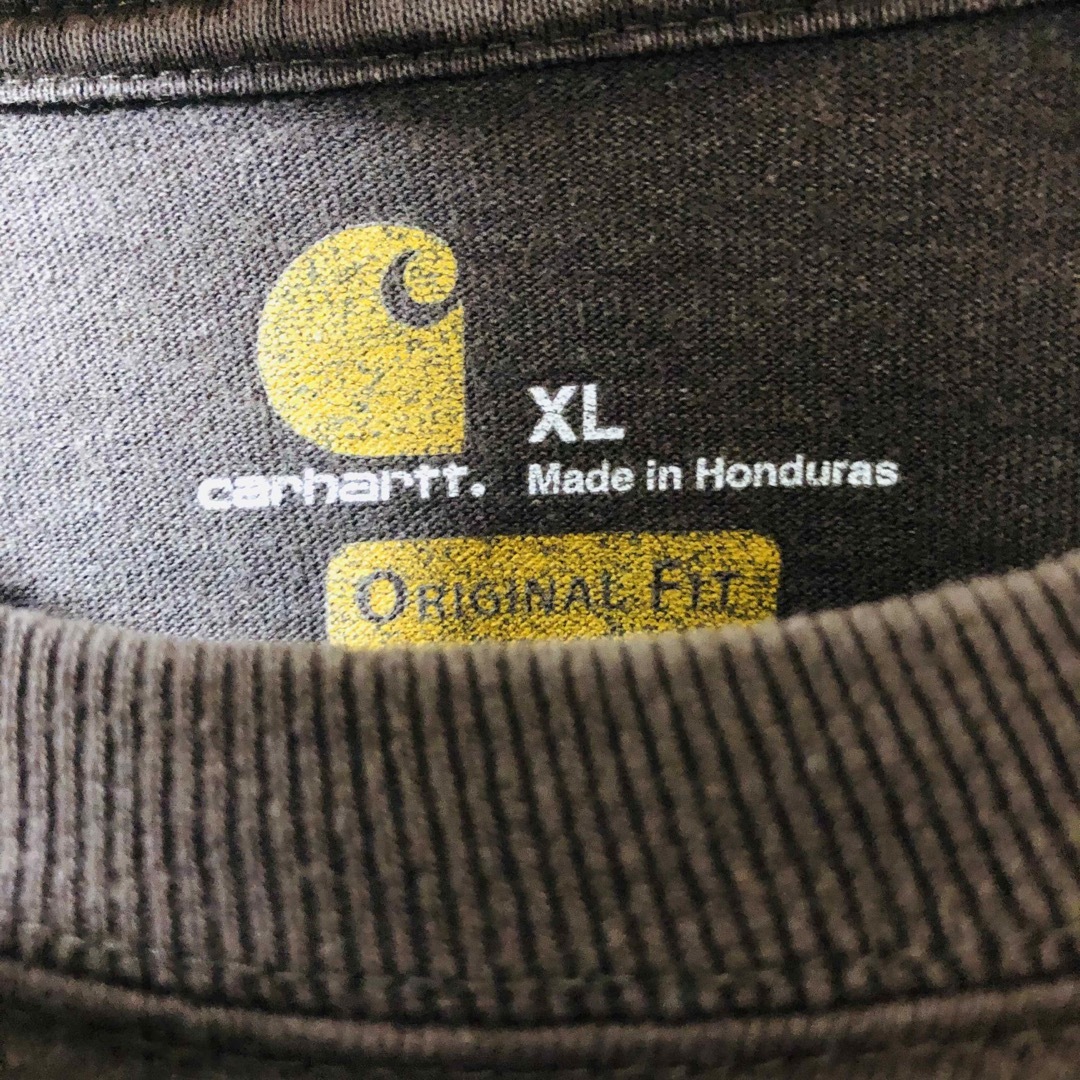 carhartt(カーハート)のカーハートcarhartt 半袖 ダークブラウン XLサイズ メンズのトップス(Tシャツ/カットソー(半袖/袖なし))の商品写真