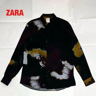 ザラ(ZARA)の【人気】ZARA　ザラ　レーヨンシャツ　総柄シャツ　個性的　ユニセックス(シャツ)