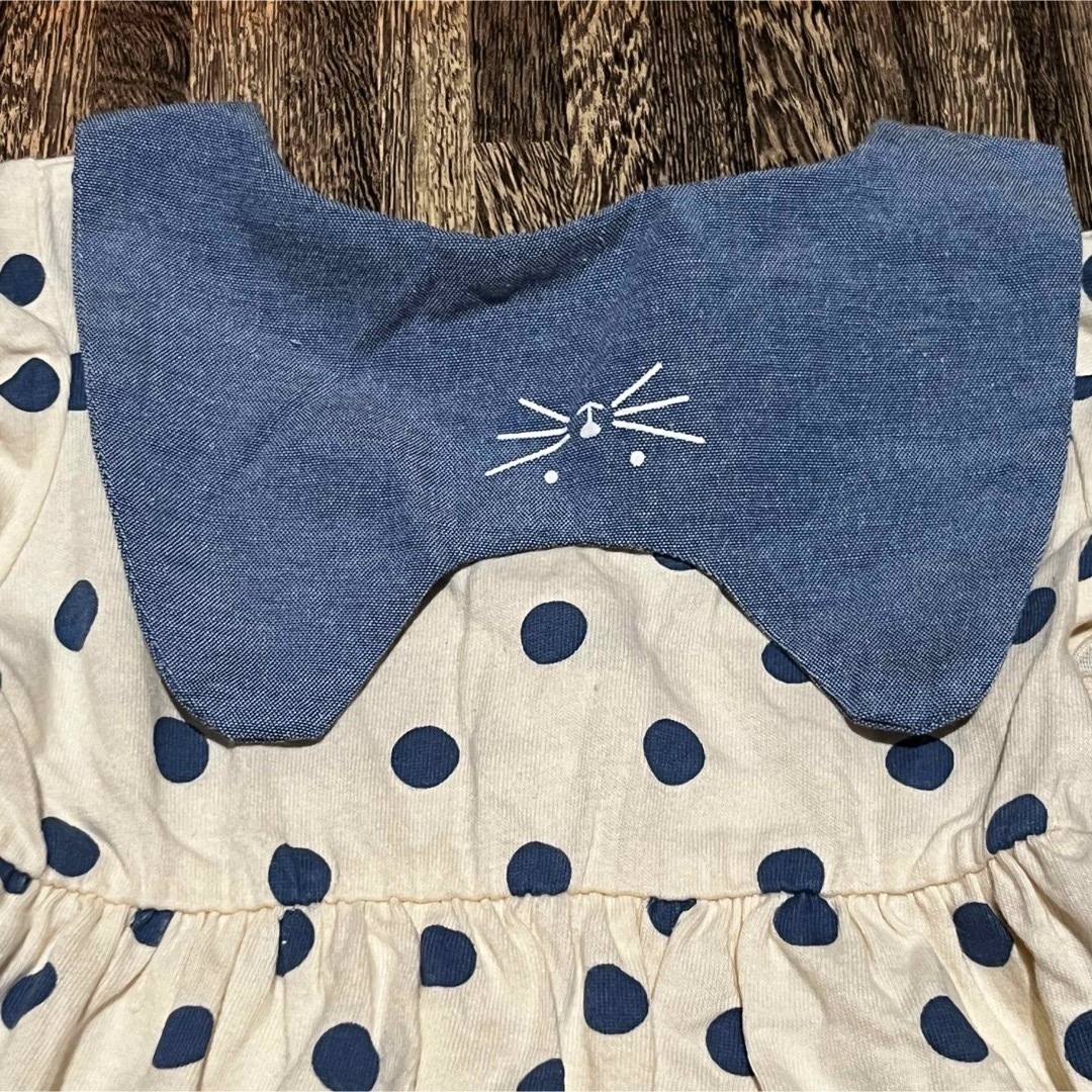 babyGAP(ベビーギャップ)のbaiya90女の子ノースリーブ半袖Tシャツまとめ売り春夏ベビーキッズドット猫 キッズ/ベビー/マタニティのキッズ服女の子用(90cm~)(ワンピース)の商品写真