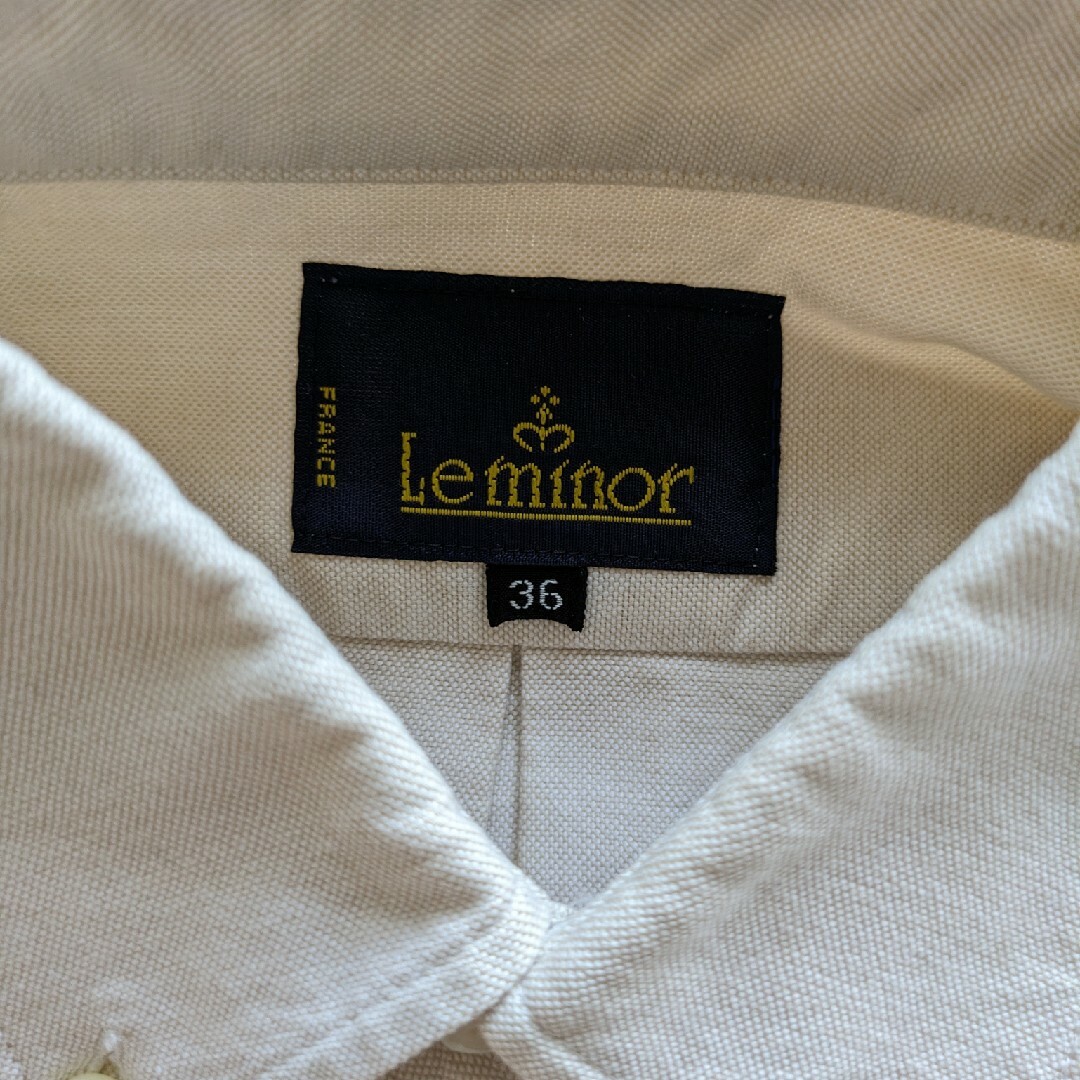 LEMINOR(ルミノール)のLeminor コットンシャツ 36サイズ レディースのトップス(シャツ/ブラウス(長袖/七分))の商品写真