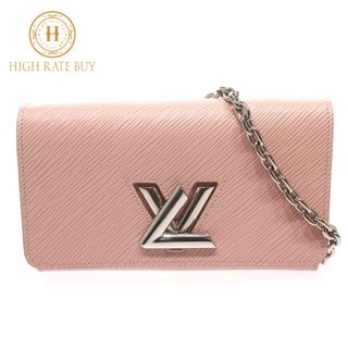 ルイヴィトン(LOUIS VUITTON)の【美品】LOUIS VUITTON ルイ・ヴィトン ポルトフォイユ ツイストチェーン M62039 SP2119 エピレザー ローズバレリーヌ シルバー金具 チェーンウォレット レディース(ショルダーバッグ)