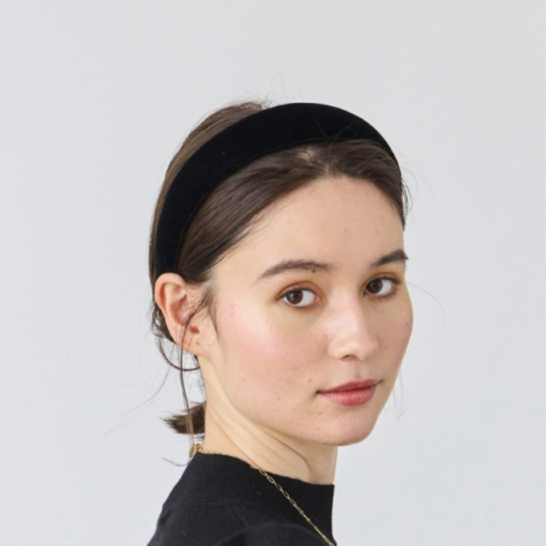 【GW SALE 】Chapeau d' O ベロアカチューシャ シャポードオー レディースのヘアアクセサリー(カチューシャ)の商品写真