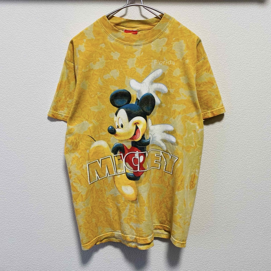 Disney(ディズニー)の90〜00年代ビンテージ　ディズニー タイダイ　ミッキーTシャツ　Florida メンズのトップス(Tシャツ/カットソー(半袖/袖なし))の商品写真