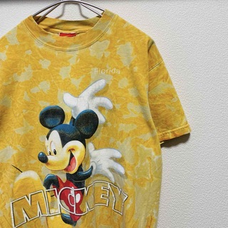 ディズニー(Disney)の90〜00年代ビンテージ　ディズニー タイダイ　ミッキーTシャツ　Florida(Tシャツ/カットソー(半袖/袖なし))