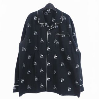 ハフ(HUF)のハフ HUF レミオ ドッグ フランネル  シャツ 総柄 XL ブラック(シャツ)