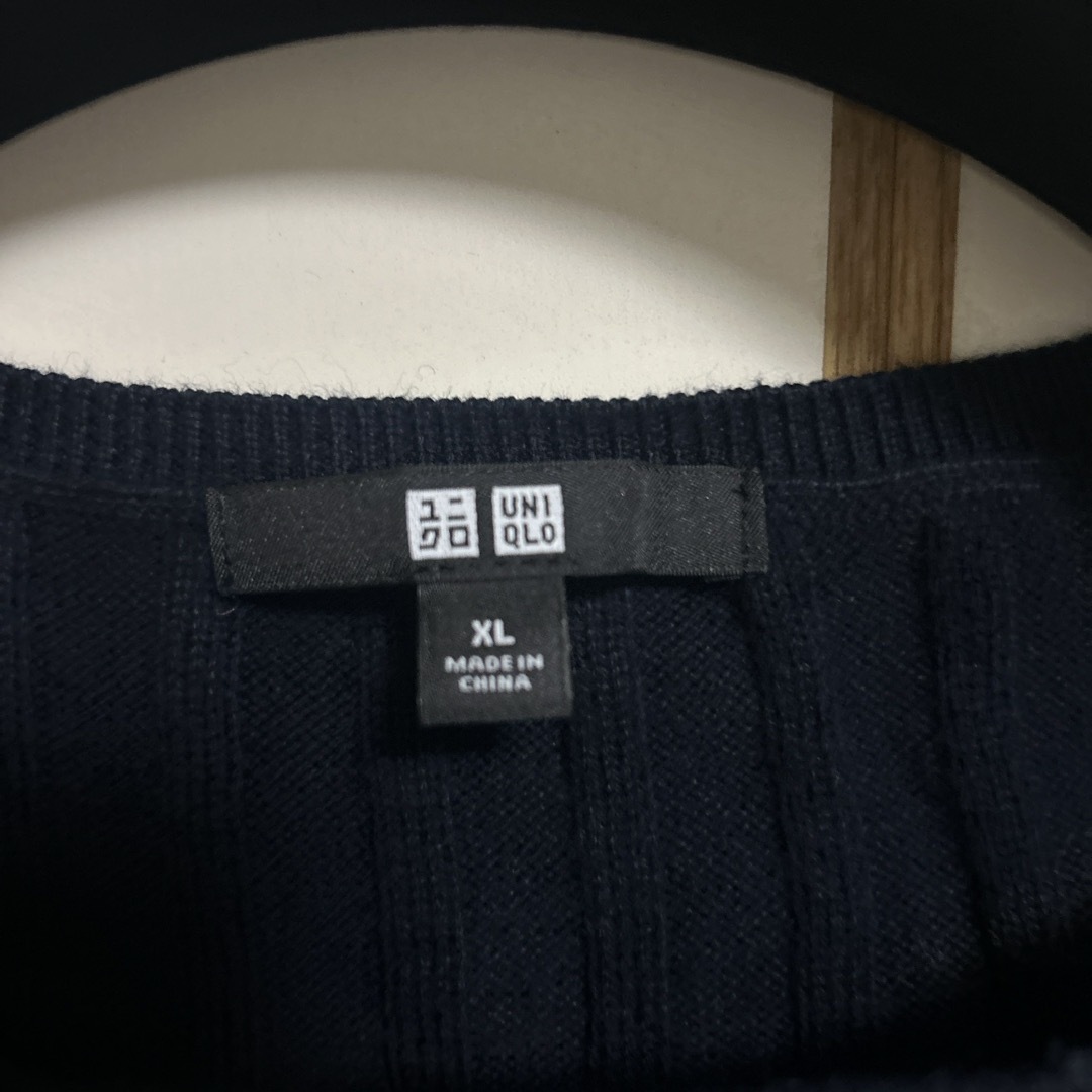 UNIQLO(ユニクロ)のユニクロ UNIQLO サイズXL リブニット ネイビー レディースのトップス(ニット/セーター)の商品写真