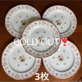 ウェッジウッド(WEDGWOOD)の【黒壺美品】ウェッジウッド★ビアンカ★ディナー皿　3枚(食器)