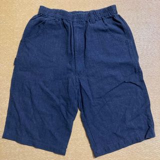 ハーフパンツ　160 レーヨン70% 麻30%(パンツ/スパッツ)