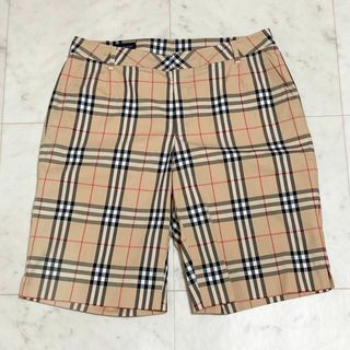 バーバリー(BURBERRY)の専用　極美品　バーバリーゴルフ　ハーフパンツ　ノバチェック　ロゴ　スリット　11(ウエア)