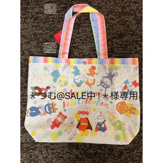 新品　アンパンマン　トートバッグ　通園　保育園　幼稚園　大容量(トートバッグ)