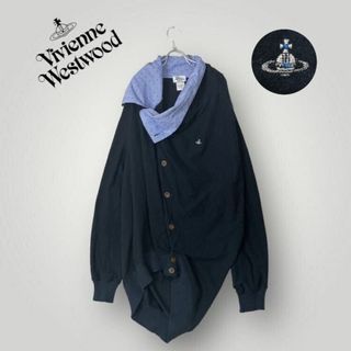 Vivienne Westwood - [美品] ヴィヴィアンウエストウッド マン 変形 カーディガン オーブ刺繍