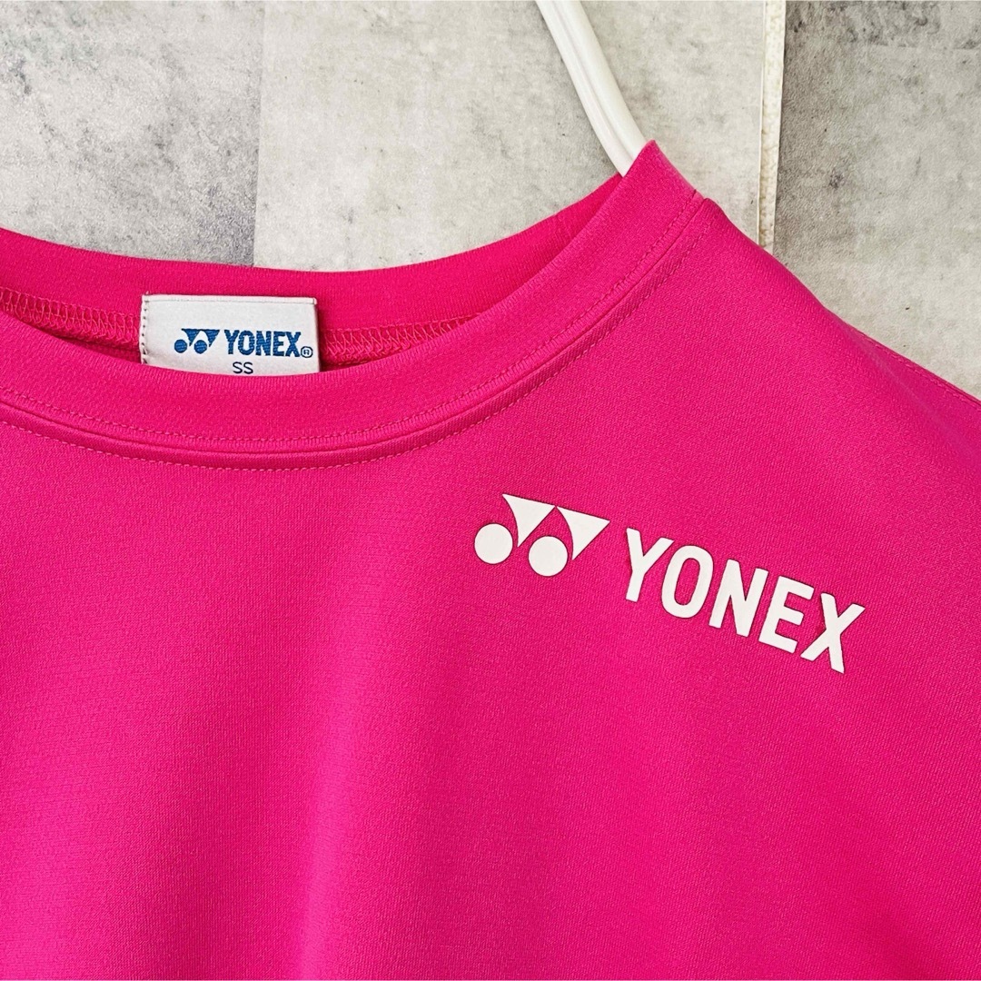 YONEX(ヨネックス)のヨネックスウェア　Tシャツ　胸ロゴ　バッグロゴ　SS ピンク　バドミントン スポーツ/アウトドアのスポーツ/アウトドア その他(バドミントン)の商品写真