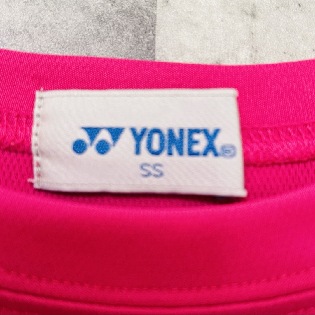 YONEX(ヨネックス)のヨネックスウェア　Tシャツ　胸ロゴ　バッグロゴ　SS ピンク　バドミントン スポーツ/アウトドアのスポーツ/アウトドア その他(バドミントン)の商品写真