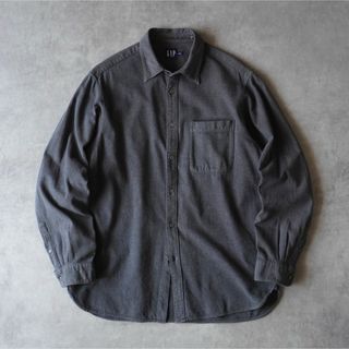 ギャップ(GAP)の00s OLD GAP 無地 コットンシャツ ダークグレー(シャツ)