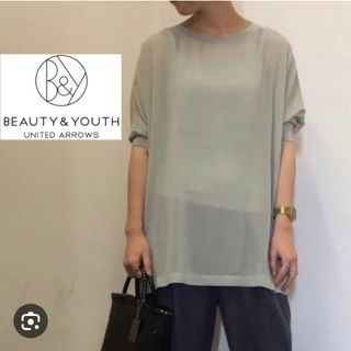 BEAUTY&YOUTH UNITED ARROWS - 値下げ！BY シフォンドルマンスリーブ6分袖カットソー