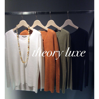 Theory luxe - 値下げ！theory luxe/リネン Vネック プルオーバー