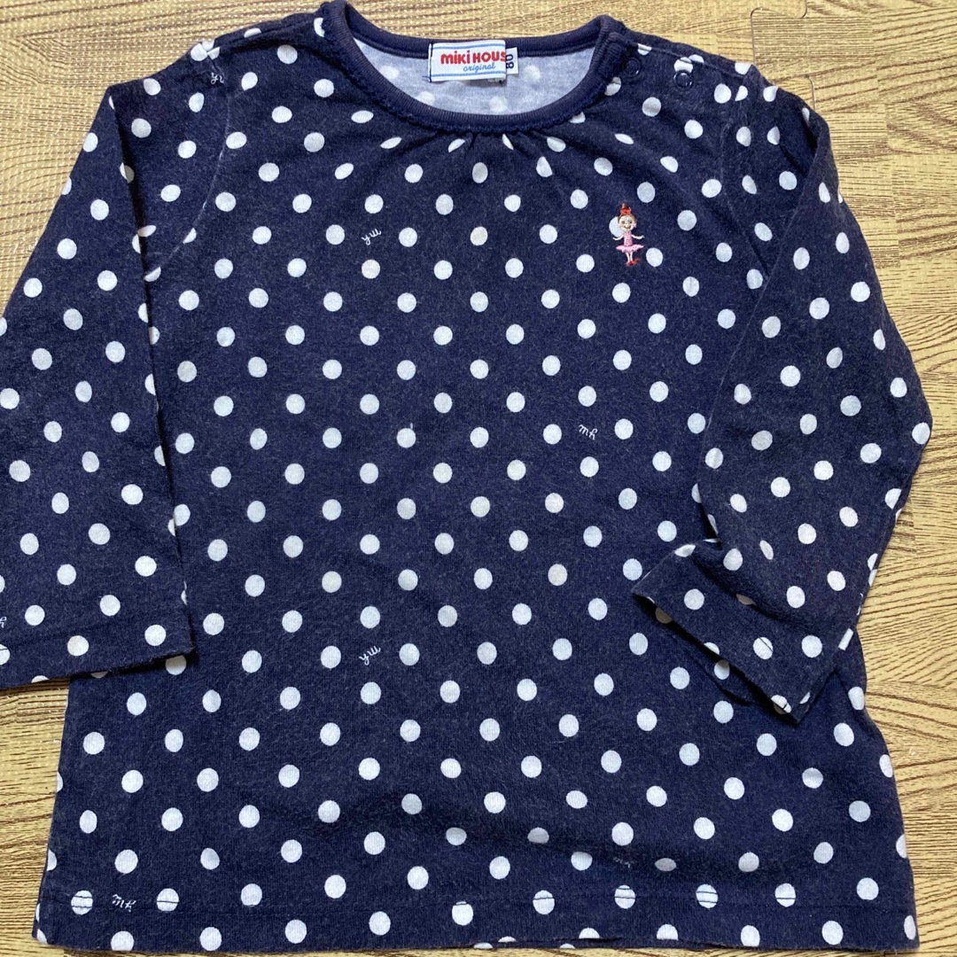 mikihouse(ミキハウス)のミキハウス　Tシャツ2枚　80 キッズ/ベビー/マタニティのベビー服(~85cm)(シャツ/カットソー)の商品写真