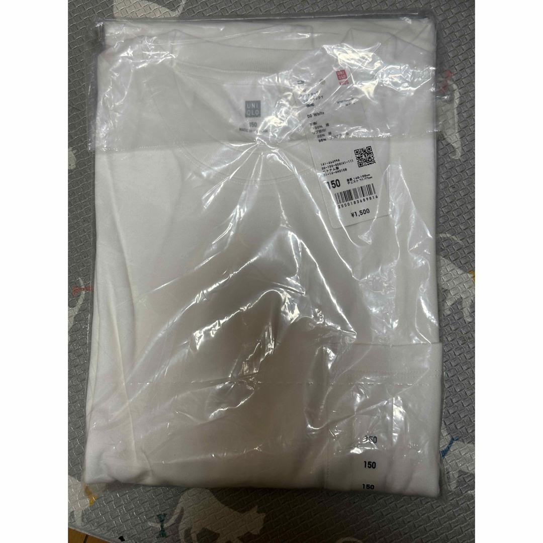 UNIQLO(ユニクロ)のUNIQLO ソフトタッチクルーネックTシャツ（長袖） キッズ/ベビー/マタニティのキッズ服男の子用(90cm~)(Tシャツ/カットソー)の商品写真