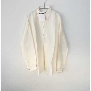 ジルサンダー(Jil Sander)の【新品】JIL SANDER ジルサンダー　アイボリー 長袖シャツ(シャツ/ブラウス(長袖/七分))