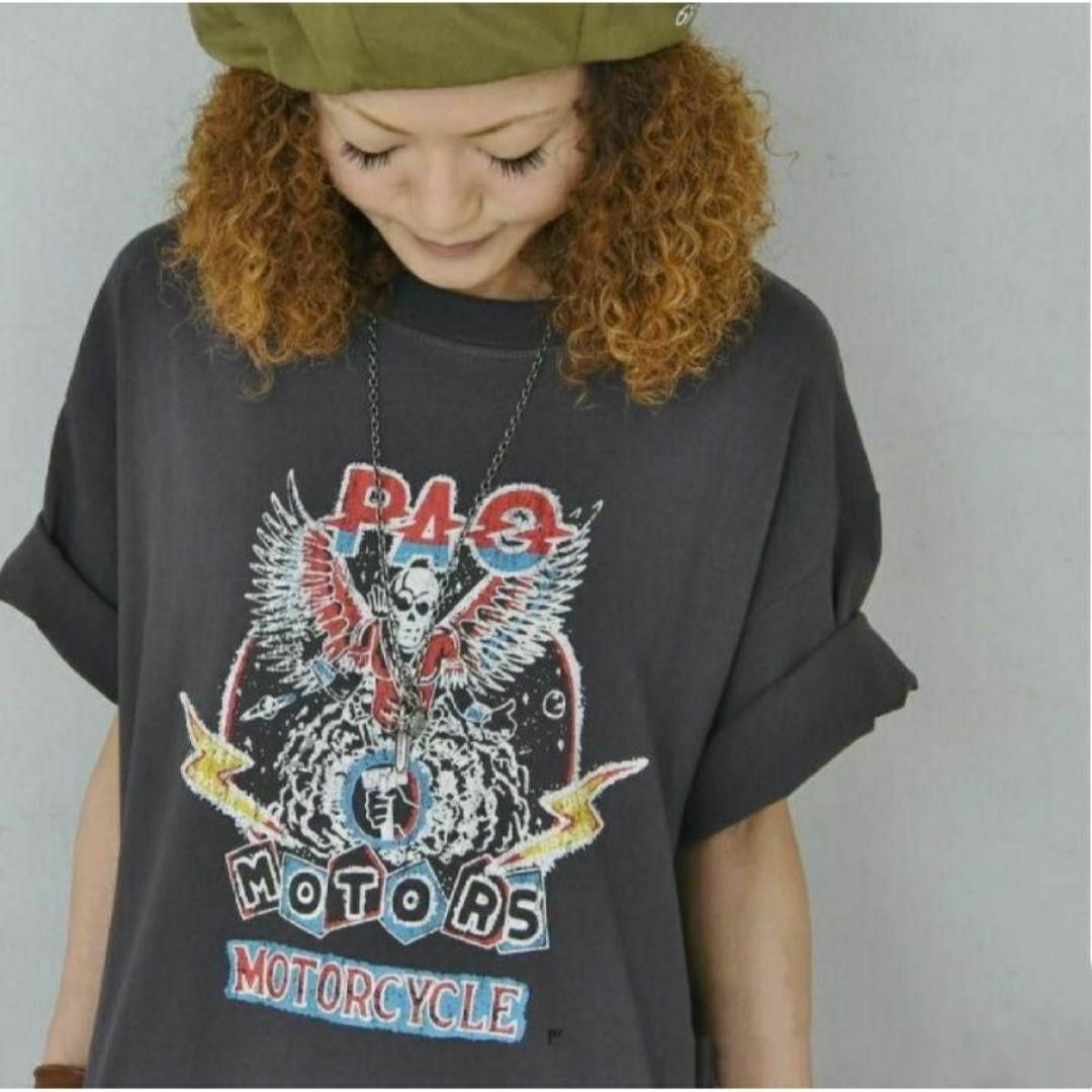 ロングマキシワンピース Tシャツ ワンピース マタニティ プリント ゆったり レディースのワンピース(ロングワンピース/マキシワンピース)の商品写真