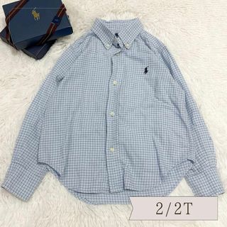 ラルフローレン(Ralph Lauren)の【ラルフローレン】 キッズ シャツ チェック 2T(Tシャツ/カットソー)