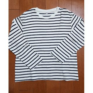 ユニクロ(UNIQLO)のユニクロソフトタッチボーダークルーネックロンT(Tシャツ/カットソー)