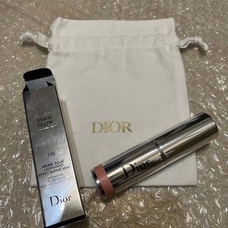 ディオール(Dior)のDior スティックグロウ　新品未使用　715 巾着付き(チーク)