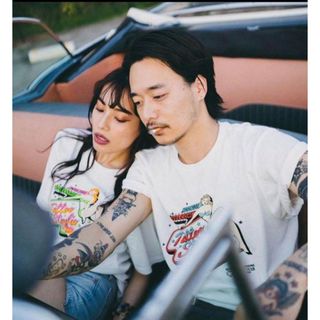 キャリー(CALEE)のTATOO STUDIO YAMADA  DINNER TEE(Tシャツ/カットソー(半袖/袖なし))